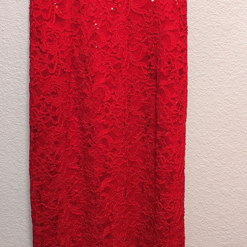 Scala Vibrant Red Lace Dress
